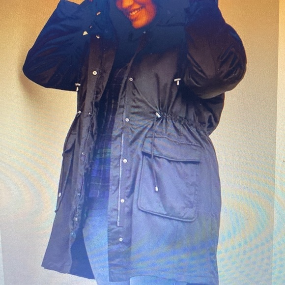 Torrid 3 in 1 Puffer Jacket Women 2X Quilted Hooded Parka Water Resistance - Picture 9 of 11